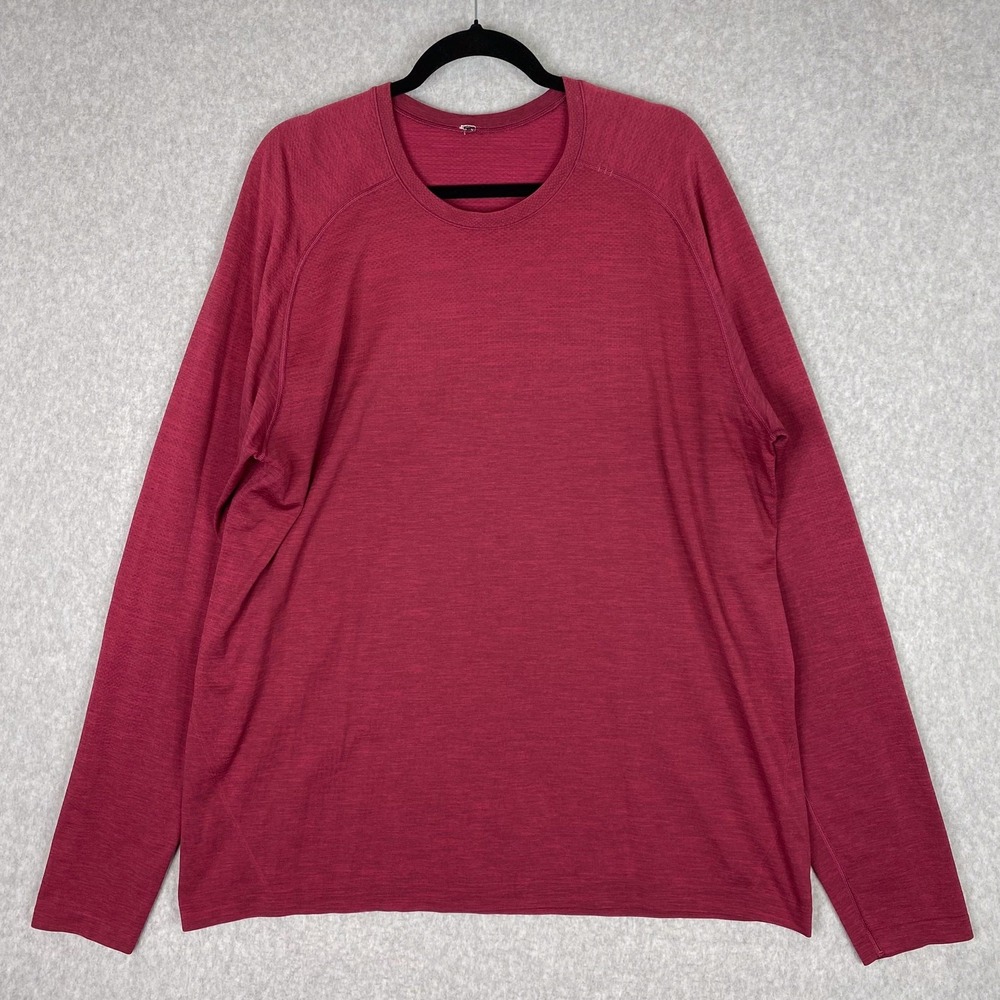 Lululemon Shirt Mens XXL Violet Red Dashing Purple Metal Vent Tech Long Sleeve‎